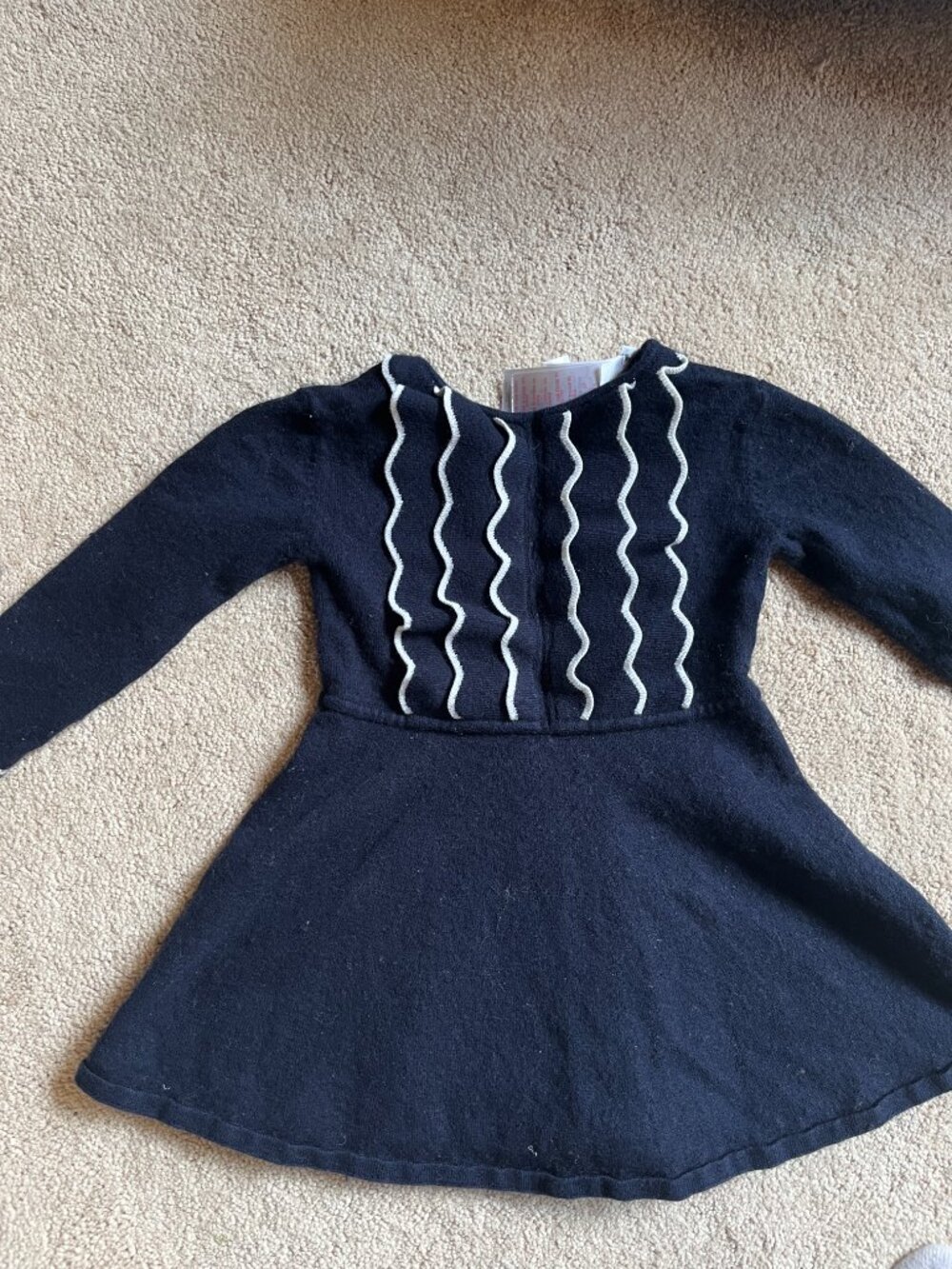 Jacadi Paris Navy Cotton & Wool Dress (Girls 3A)